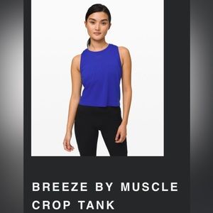 Lululemon Breeze By Muscle Crop Tank